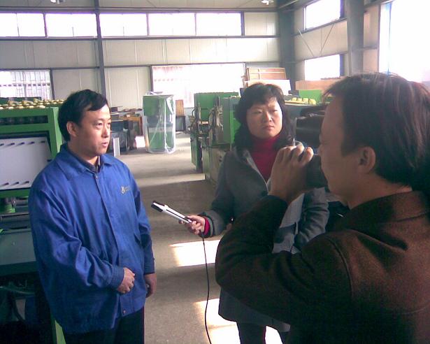 泰安市電視臺到我公司對蘇總現場采訪報道